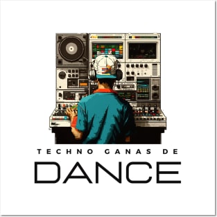 Techno ganas de dance Posters and Art